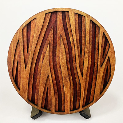 Redwood Bark Coaster 3