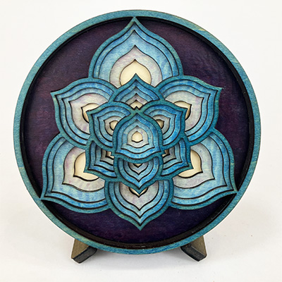 Barbed Wire Flower Coaster 2