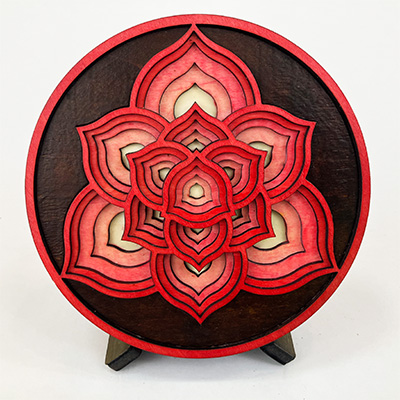 Barbed Wire Flower Coaster 3