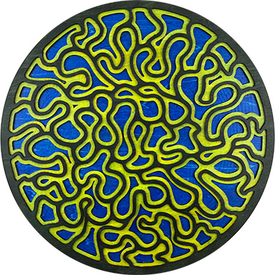 Moss Portal in Green and Blue