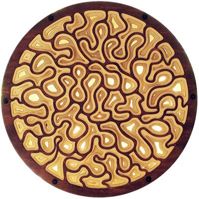 Backlit Moss Portal 12 inch Standoff