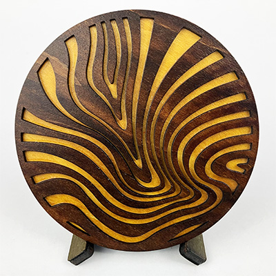 Wood Grain Coaster 2