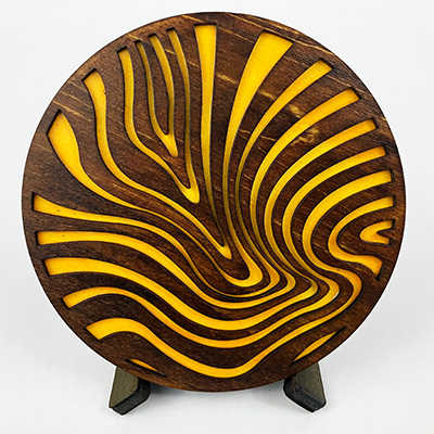 Wood Grain Coaster 4