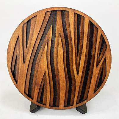 Redwood Bark Coaster 109