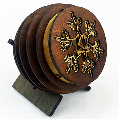 Snowflake Ornament Angle View