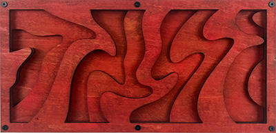 Ice Flow Standoff in Red