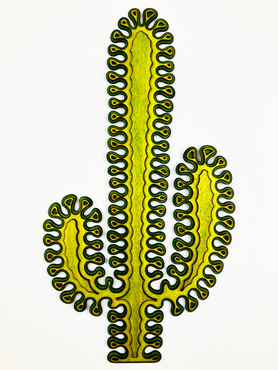 11 inch Happy Cactus #1