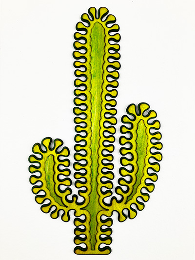 11 inch Happy Cactus 4#