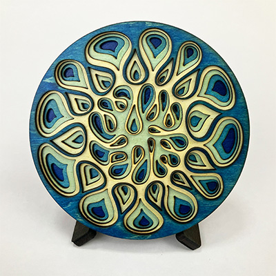 Big Hard Sun in Blue and Aqua