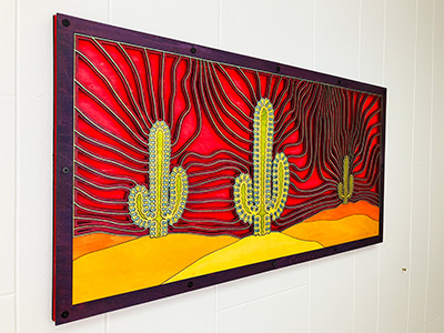 Desert Landscape #1 in Purple Angle View