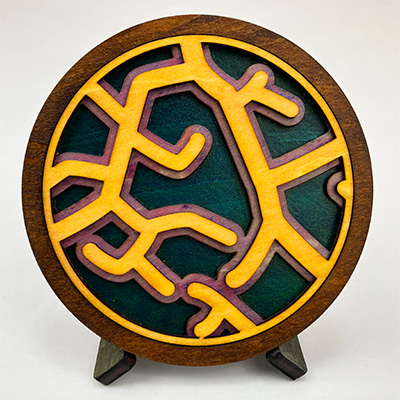 Ash Leaf Coaster #24