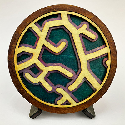 Ash Leaf Coaster #29